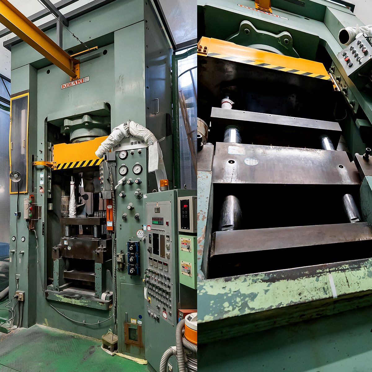 500トン油圧プレス